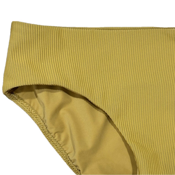 Lululemon Clear waters mid Rise bikini bathing suit bottom embroidered gold - Picture 4 of 9